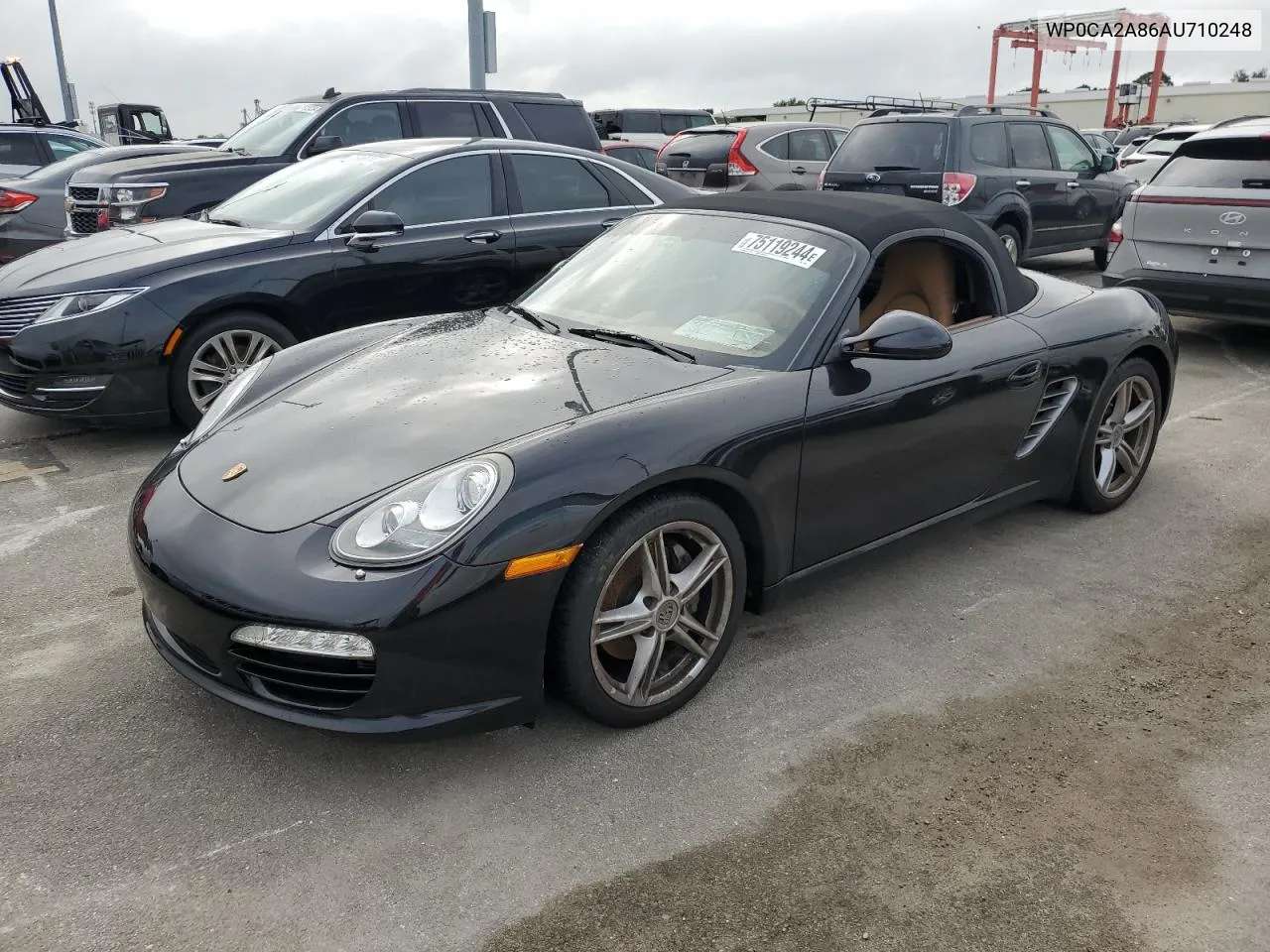 2010 Porsche Boxster VIN: WP0CA2A86AU710248 Lot: 75119244