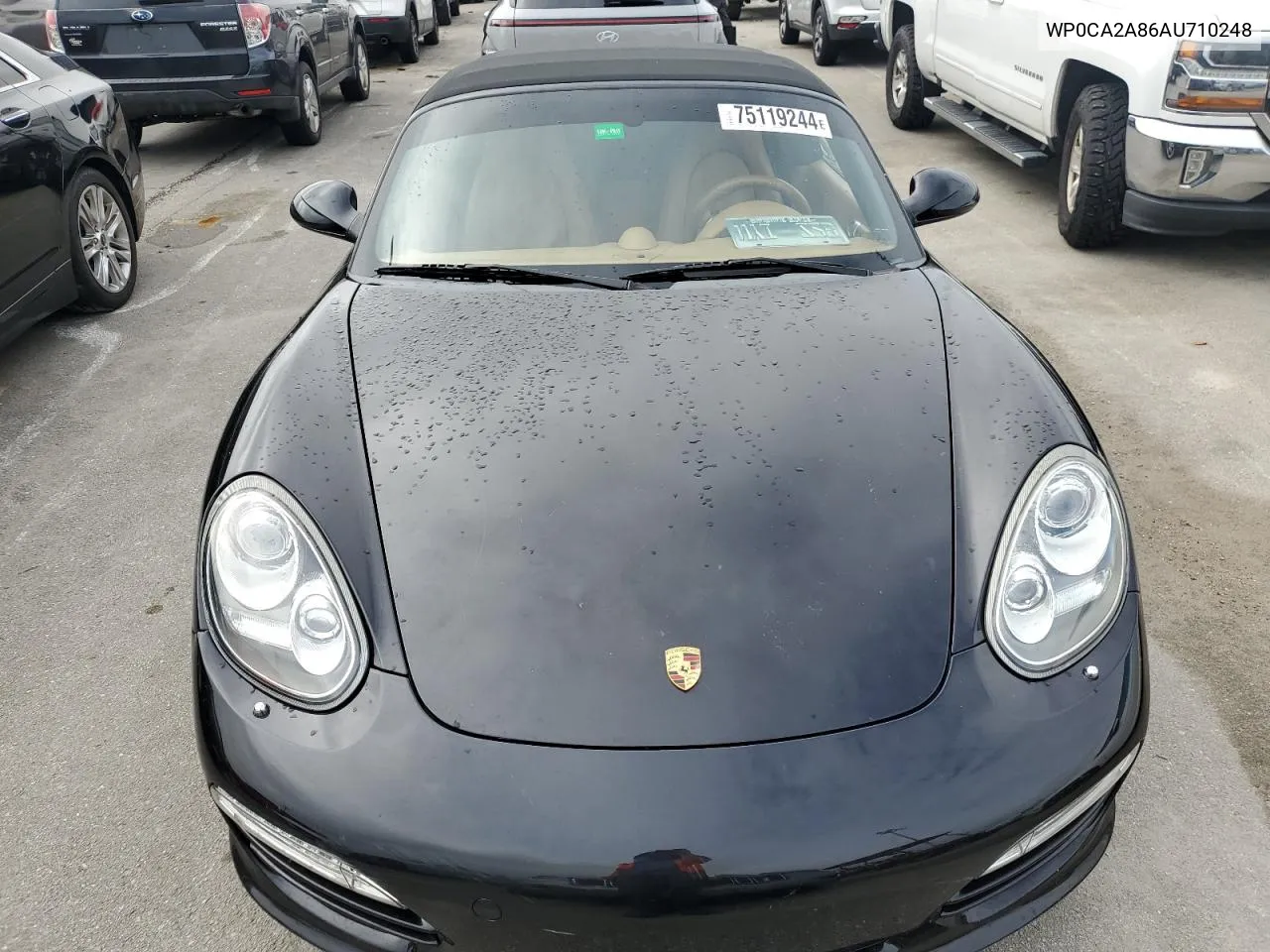 2010 Porsche Boxster VIN: WP0CA2A86AU710248 Lot: 75119244