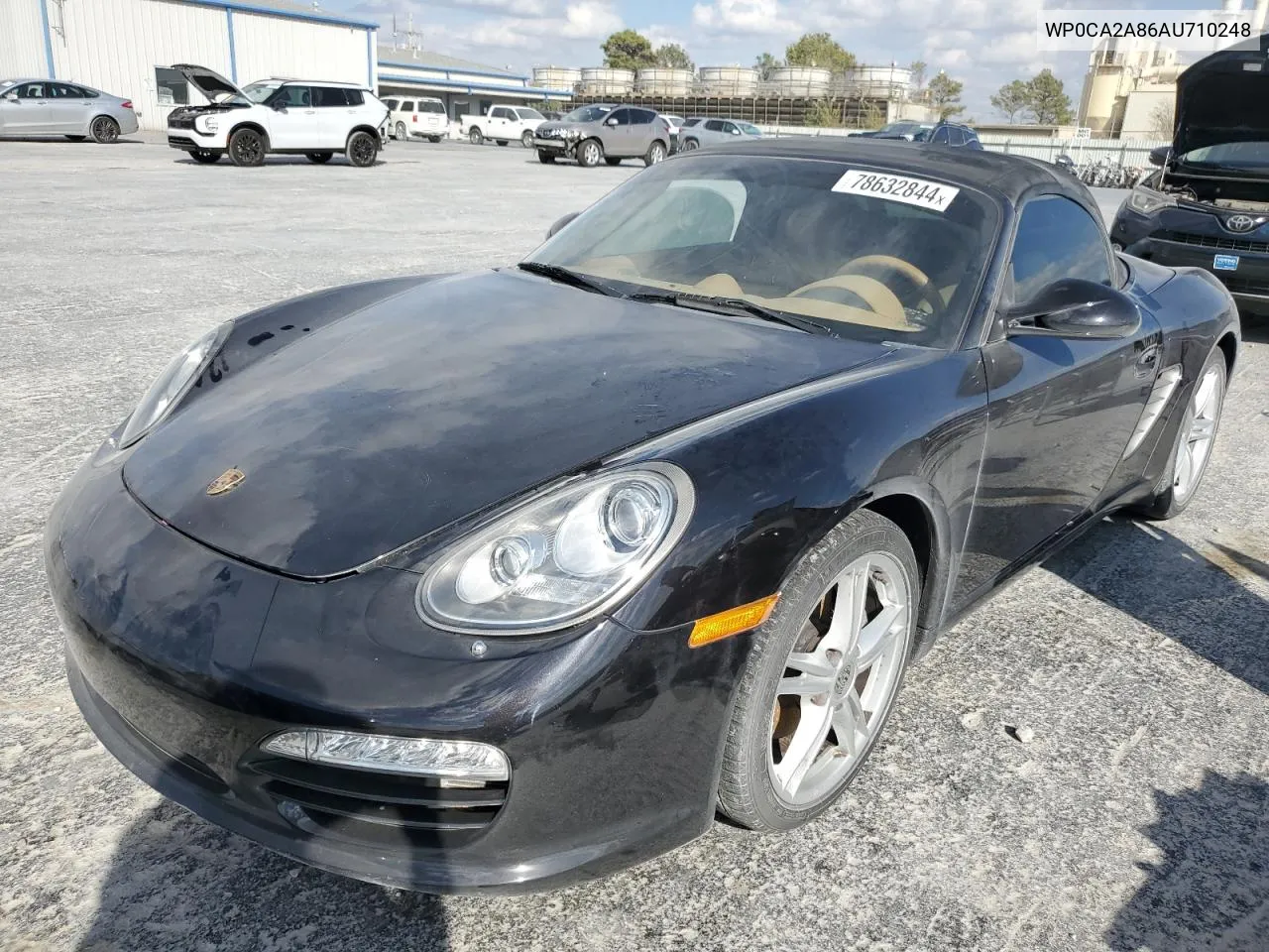 2010 Porsche Boxster VIN: WP0CA2A86AU710248 Lot: 78632844