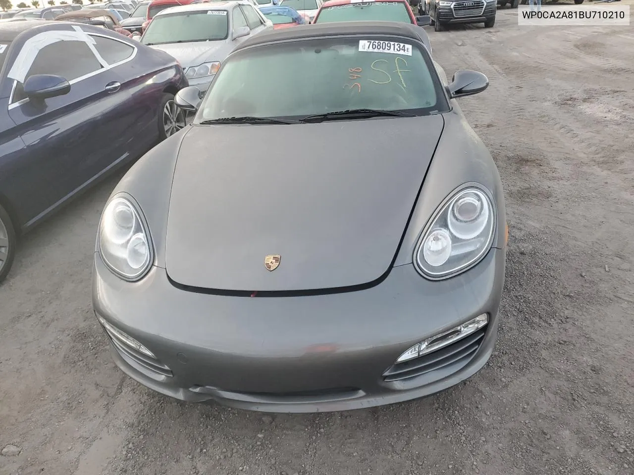 2011 Porsche Boxster VIN: WP0CA2A81BU710210 Lot: 76809134