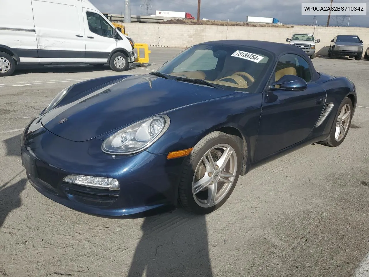 2011 Porsche Boxster VIN: WP0CA2A82BS710342 Lot: 78186054