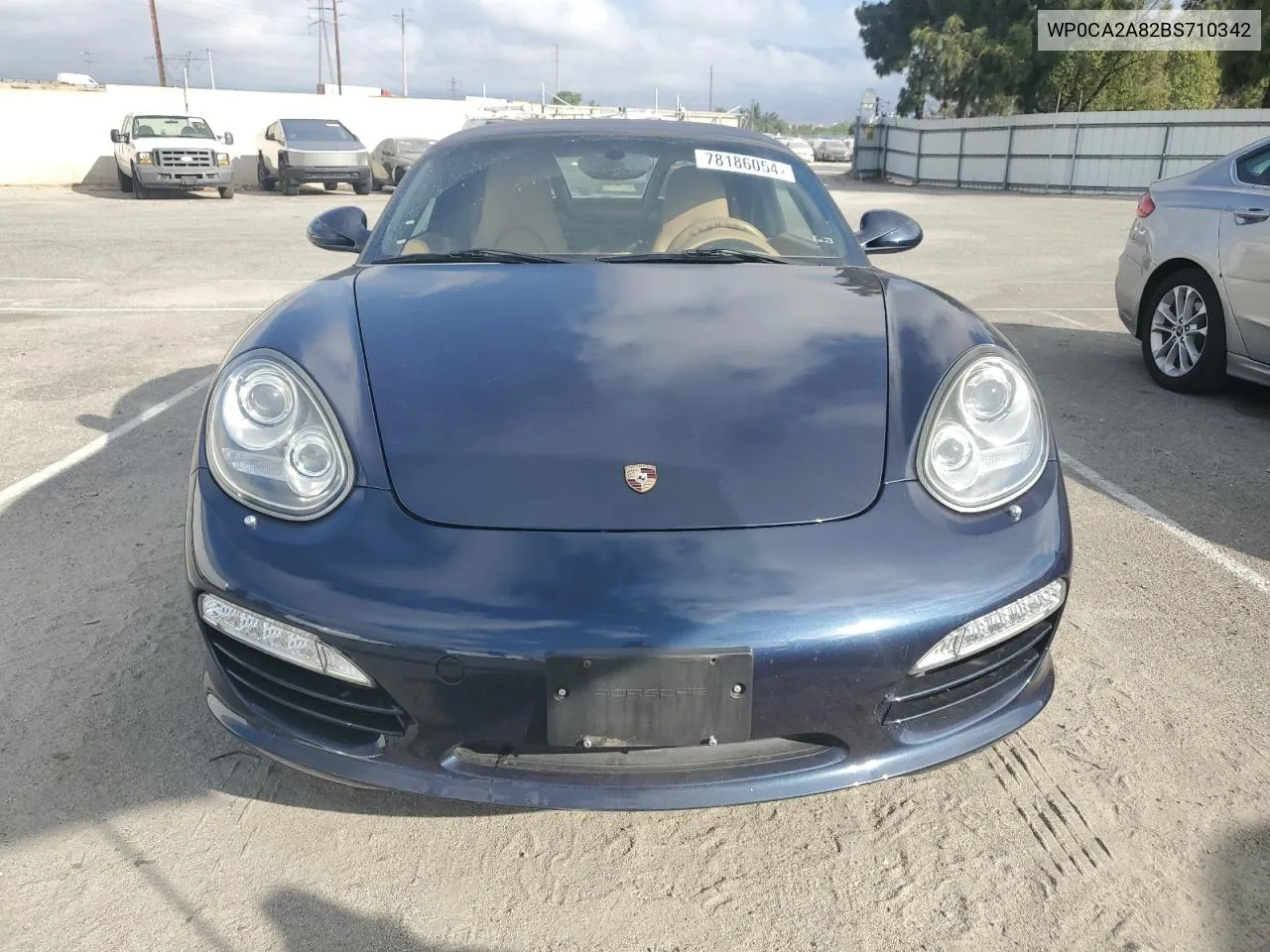 2011 Porsche Boxster VIN: WP0CA2A82BS710342 Lot: 78186054