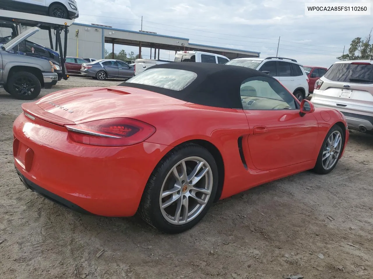 2015 Porsche Boxster VIN: WP0CA2A85FS110260 Lot: 74011274