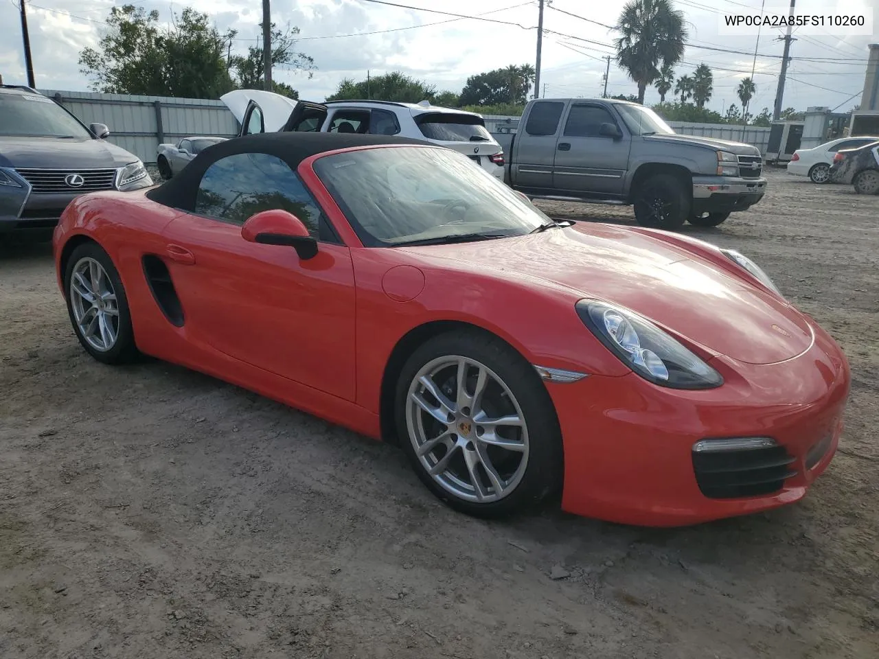 2015 Porsche Boxster VIN: WP0CA2A85FS110260 Lot: 74011274