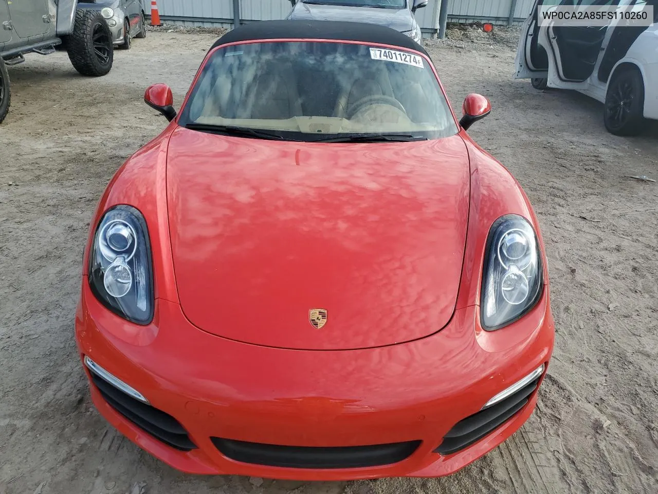 2015 Porsche Boxster VIN: WP0CA2A85FS110260 Lot: 74011274