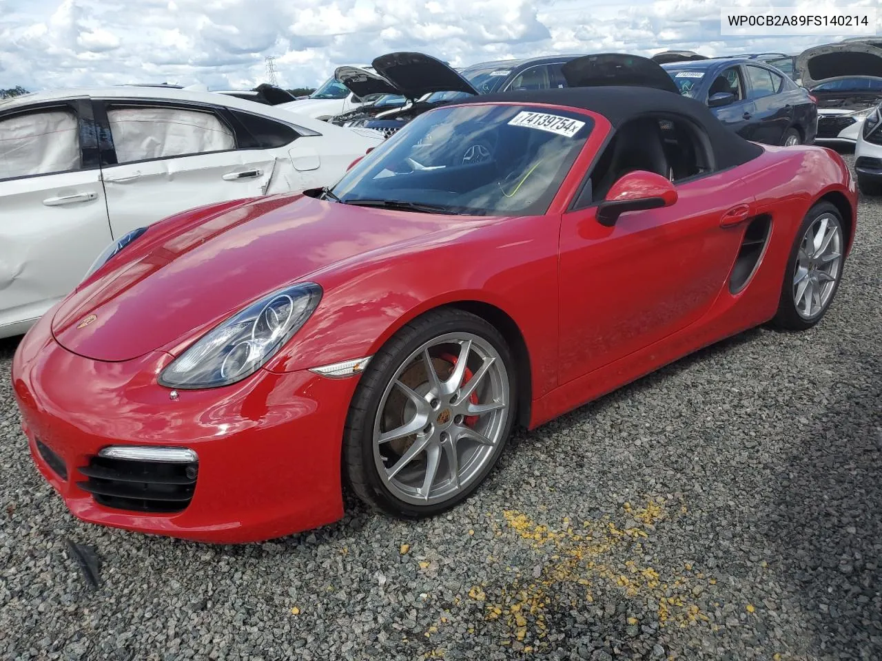 2015 Porsche Boxster S VIN: WP0CB2A89FS140214 Lot: 74139754