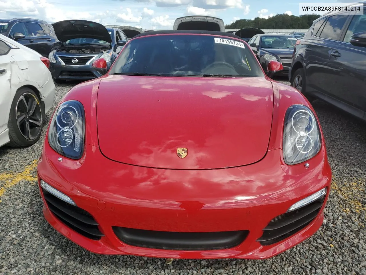 2015 Porsche Boxster S VIN: WP0CB2A89FS140214 Lot: 74139754