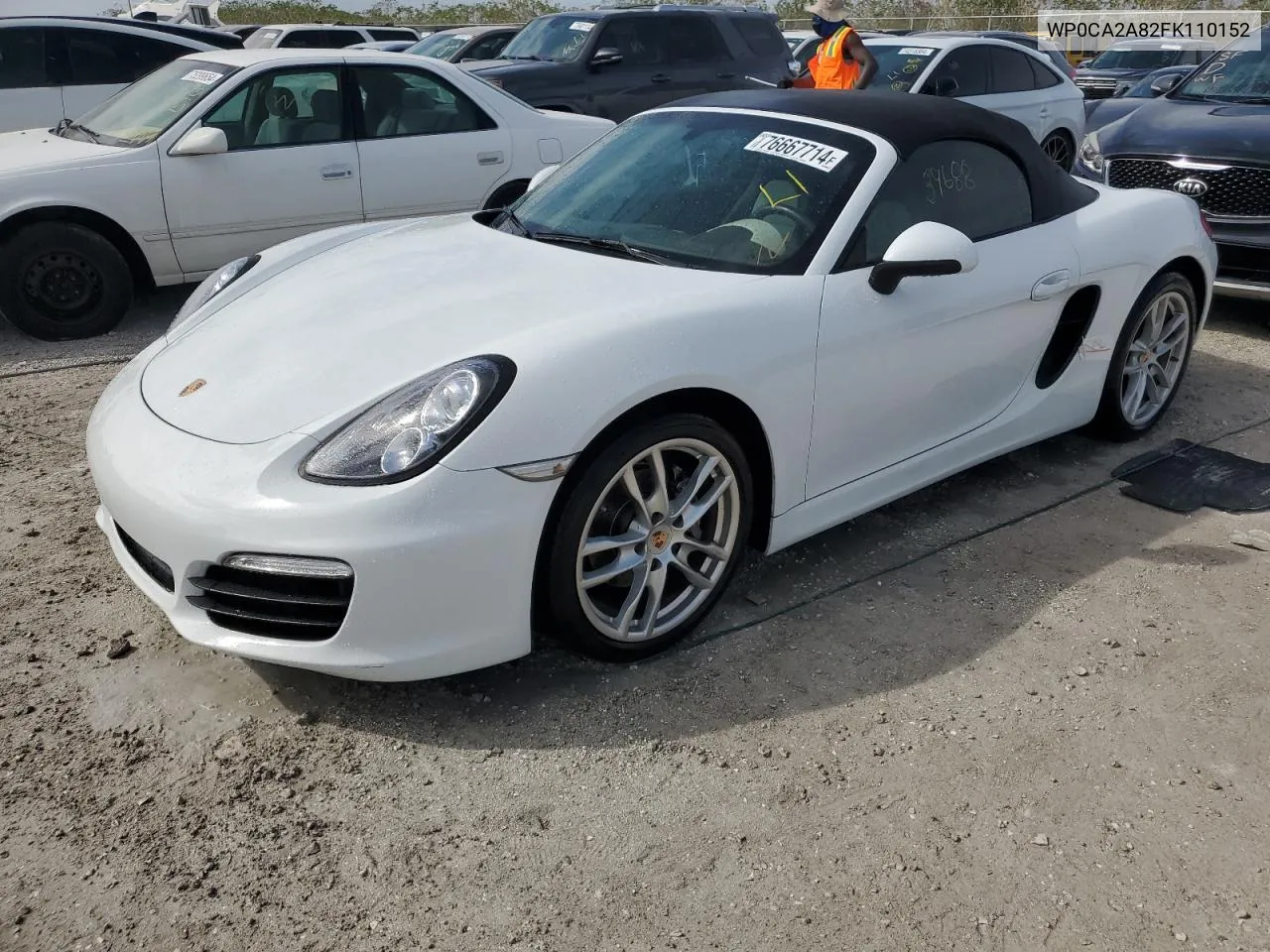 2015 Porsche Boxster VIN: WP0CA2A82FK110152 Lot: 76667714