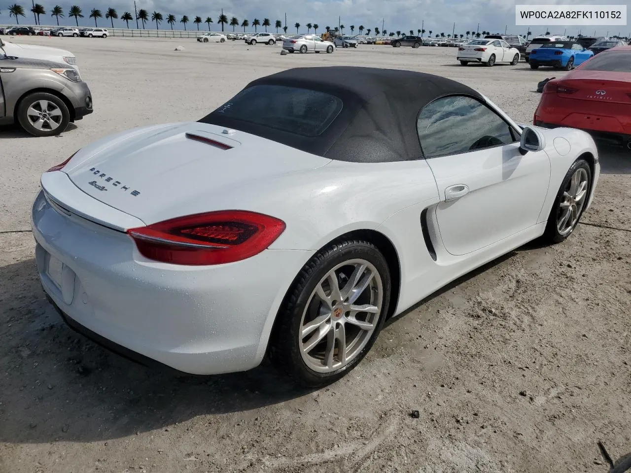 2015 Porsche Boxster VIN: WP0CA2A82FK110152 Lot: 76667714