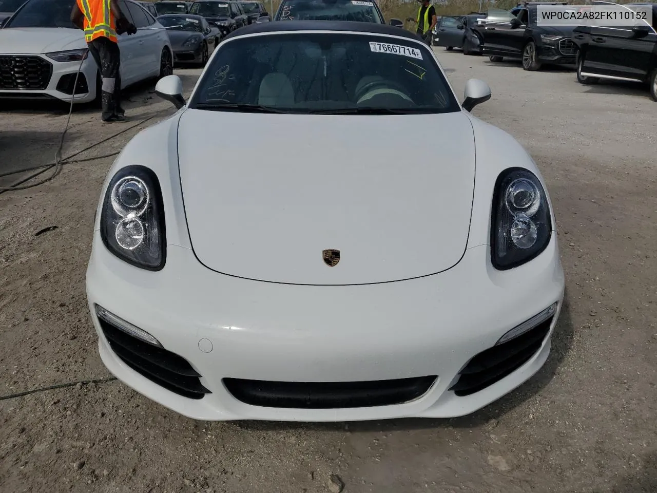 2015 Porsche Boxster VIN: WP0CA2A82FK110152 Lot: 76667714