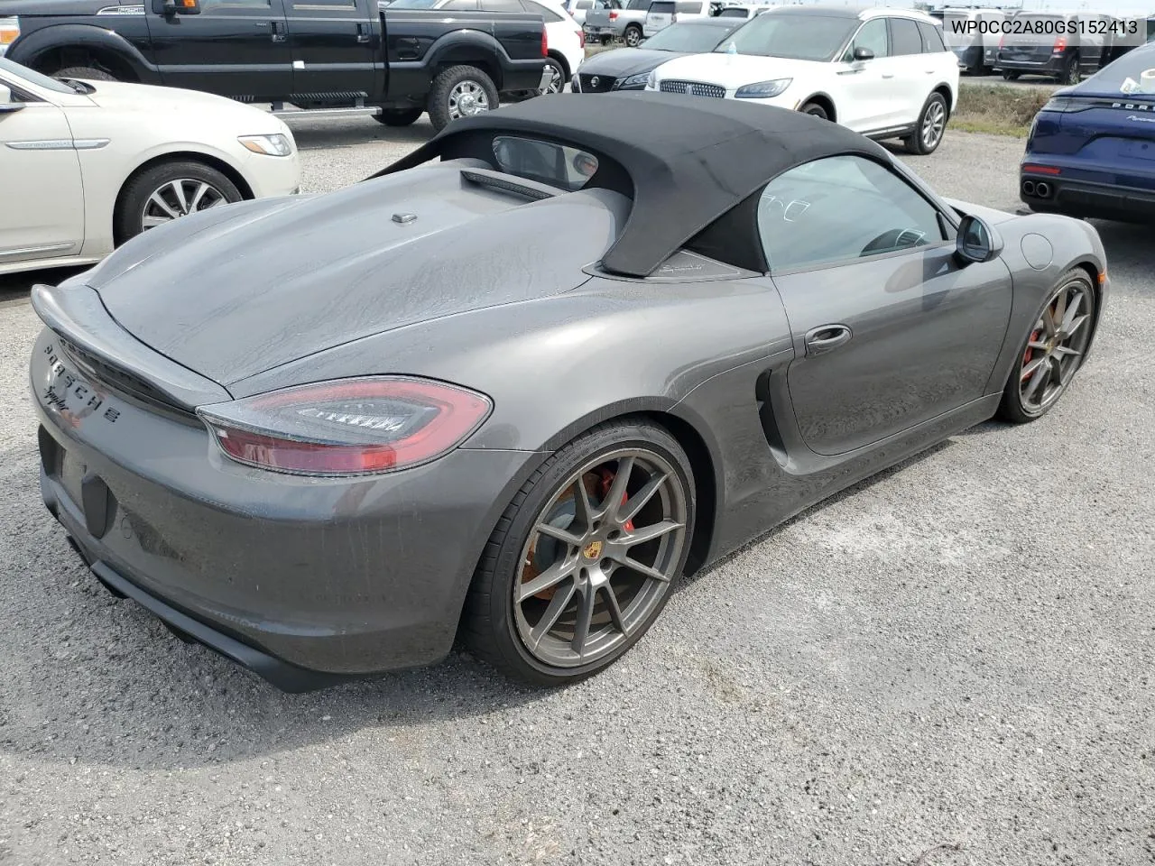 2016 Porsche Boxster Spyder VIN: WP0CC2A80GS152413 Lot: 75108734