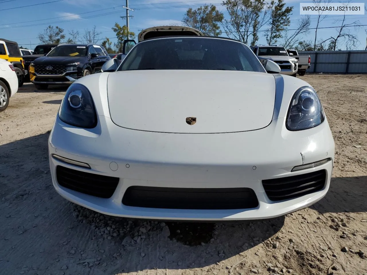 2018 Porsche Boxster VIN: WP0CA2A81JS211031 Lot: 77538004