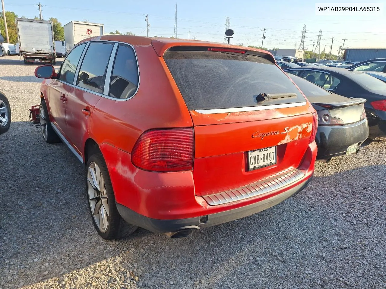 2004 Porsche Cayenne S VIN: WP1AB29P04LA65315 Lot: 76251184