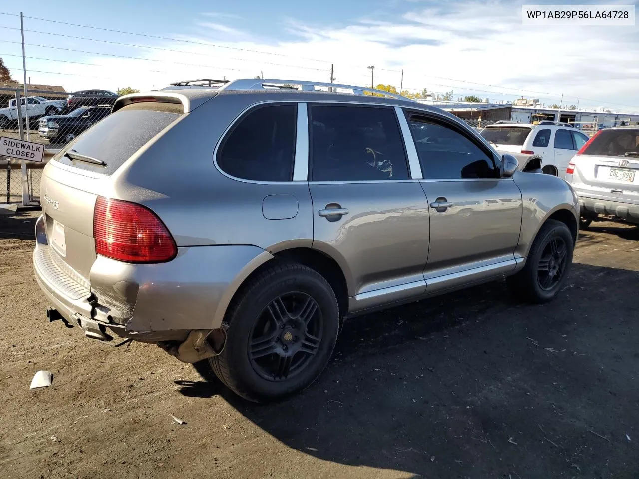 2006 Porsche Cayenne S VIN: WP1AB29P56LA64728 Lot: 77499284