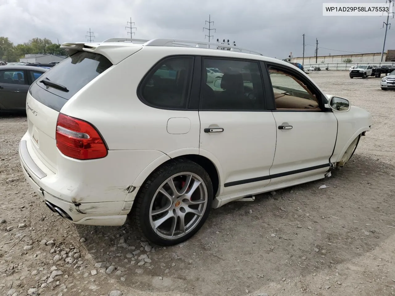 2008 Porsche Cayenne Gts VIN: WP1AD29P58LA75533 Lot: 72068854