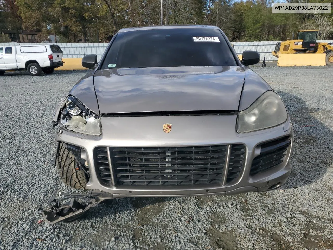 2008 Porsche Cayenne Gts VIN: WP1AD29P38LA73022 Lot: 80725274