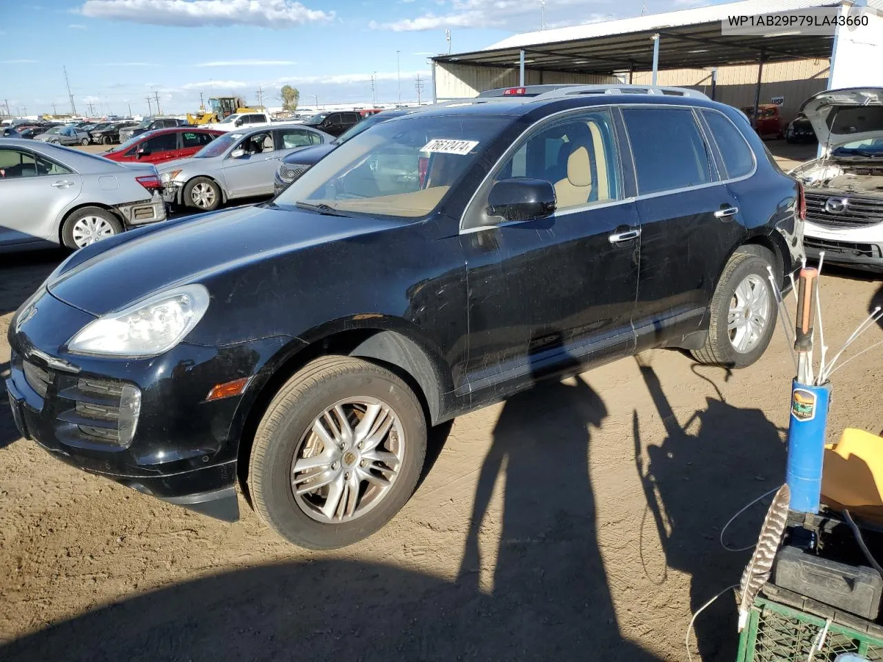 2009 Porsche Cayenne S VIN: WP1AB29P79LA43660 Lot: 76612474