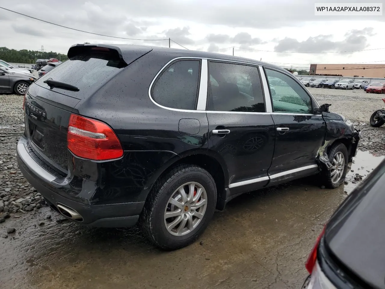 2010 Porsche Cayenne VIN: WP1AA2APXALA08372 Lot: 70302854