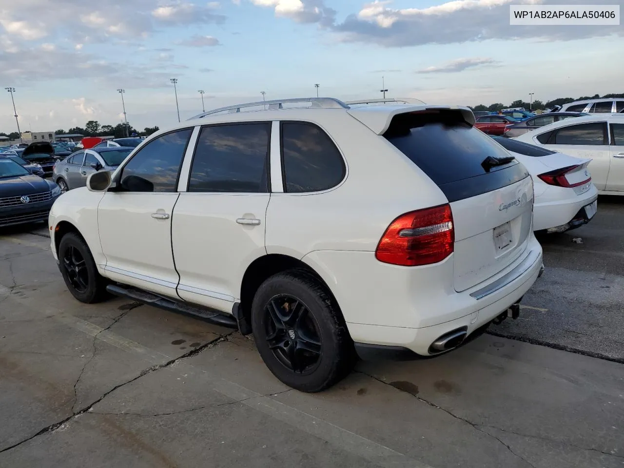 2010 Porsche Cayenne S VIN: WP1AB2AP6ALA50406 Lot: 73970194