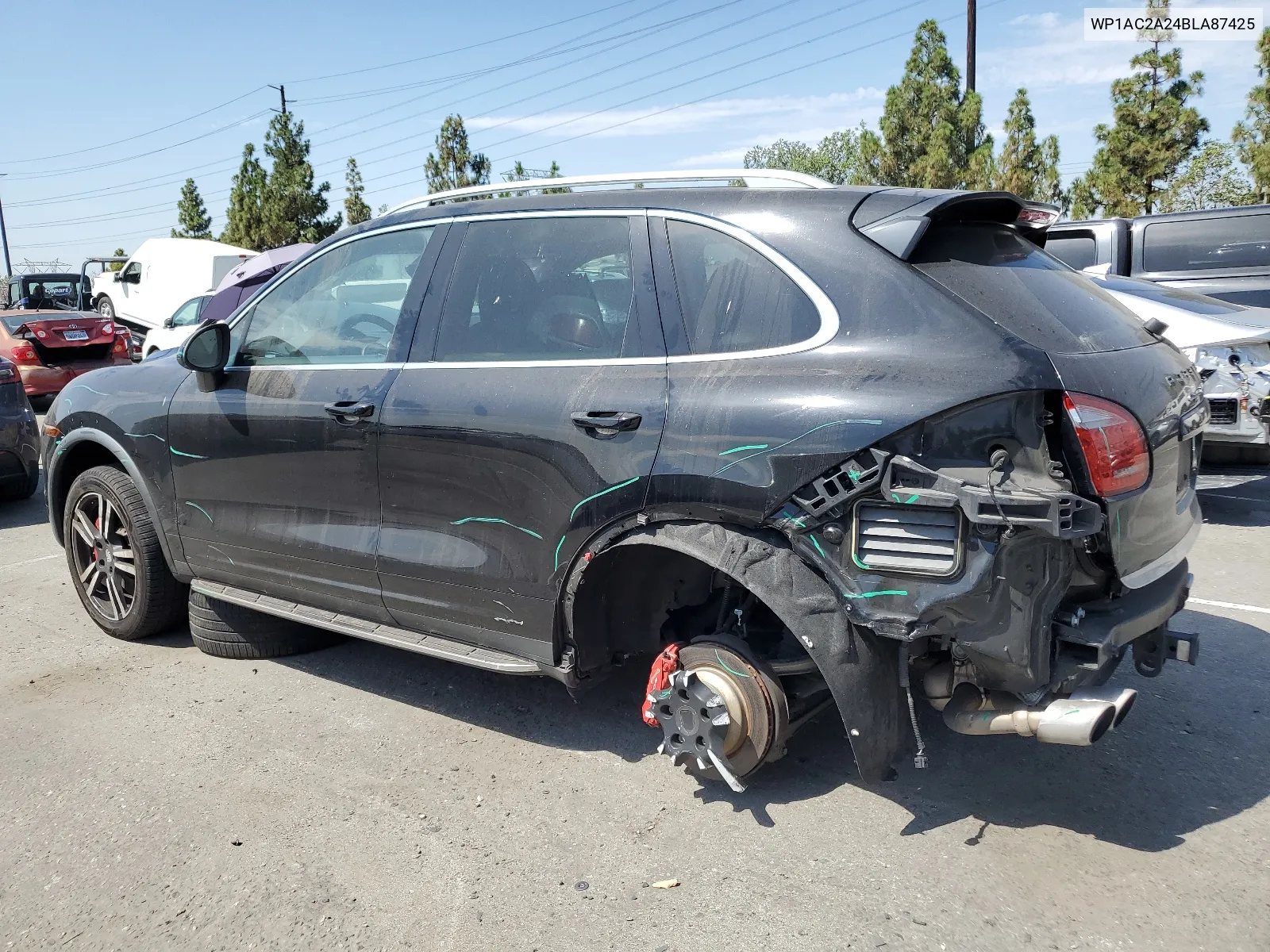 2011 Porsche Cayenne Turbo VIN: WP1AC2A24BLA87425 Lot: 66623194