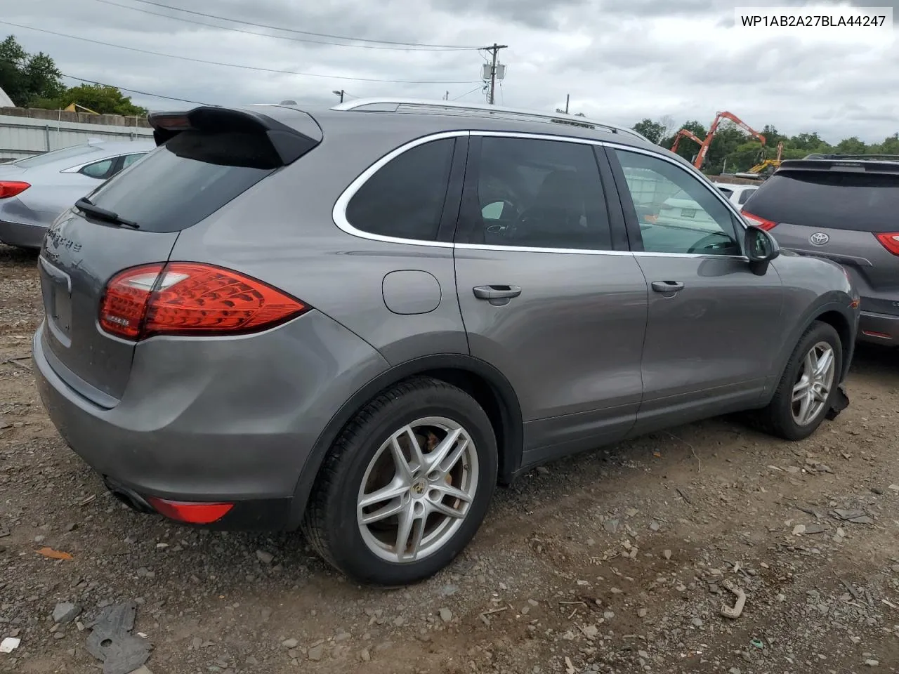 2011 Porsche Cayenne S VIN: WP1AB2A27BLA44247 Lot: 68938954