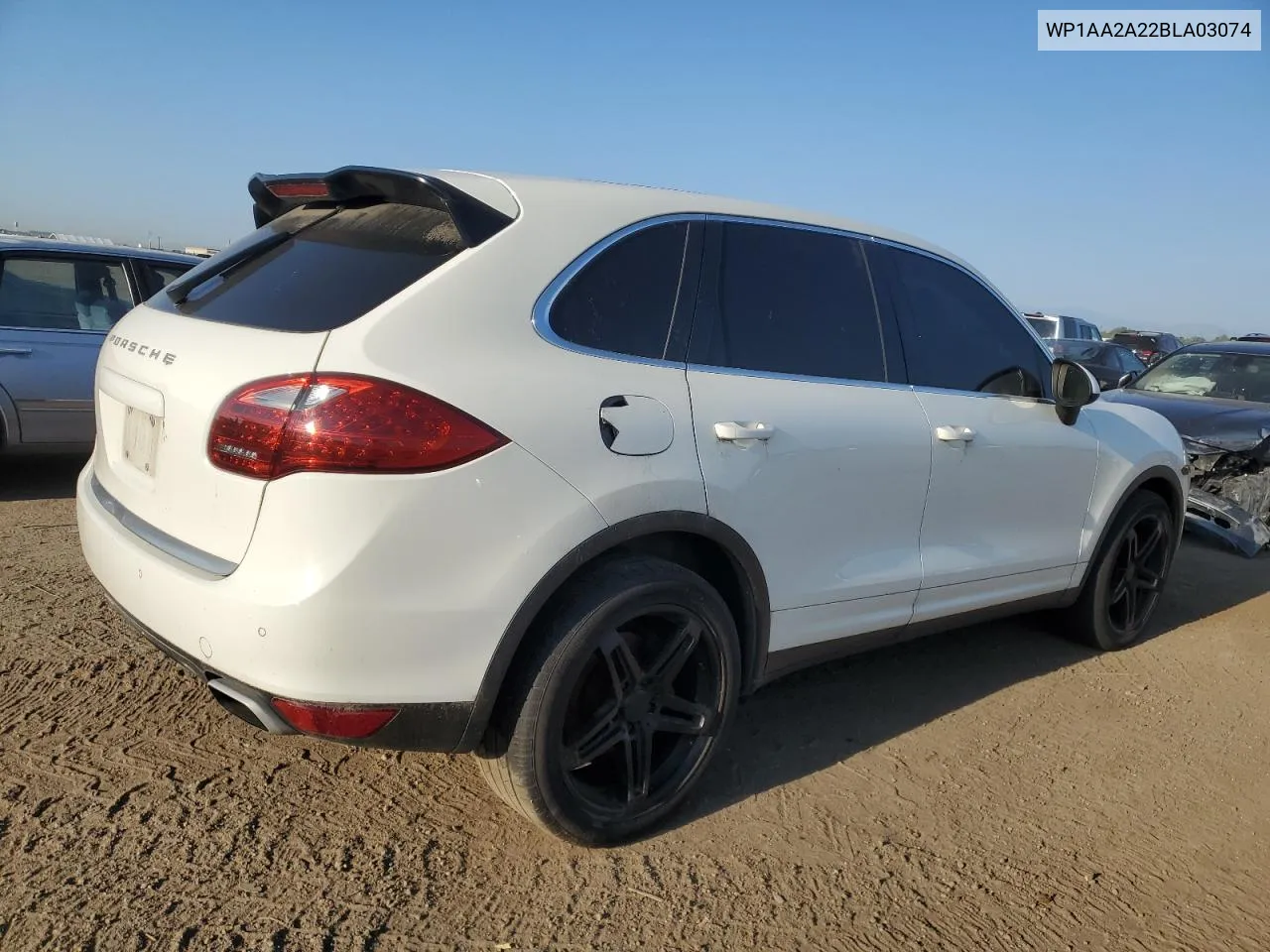 2011 Porsche Cayenne VIN: WP1AA2A22BLA03074 Lot: 70791014