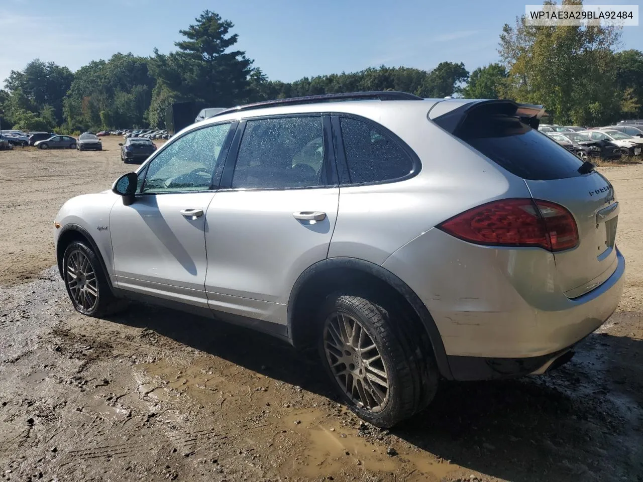 2011 Porsche Cayenne S VIN: WP1AE3A29BLA92484 Lot: 71348564