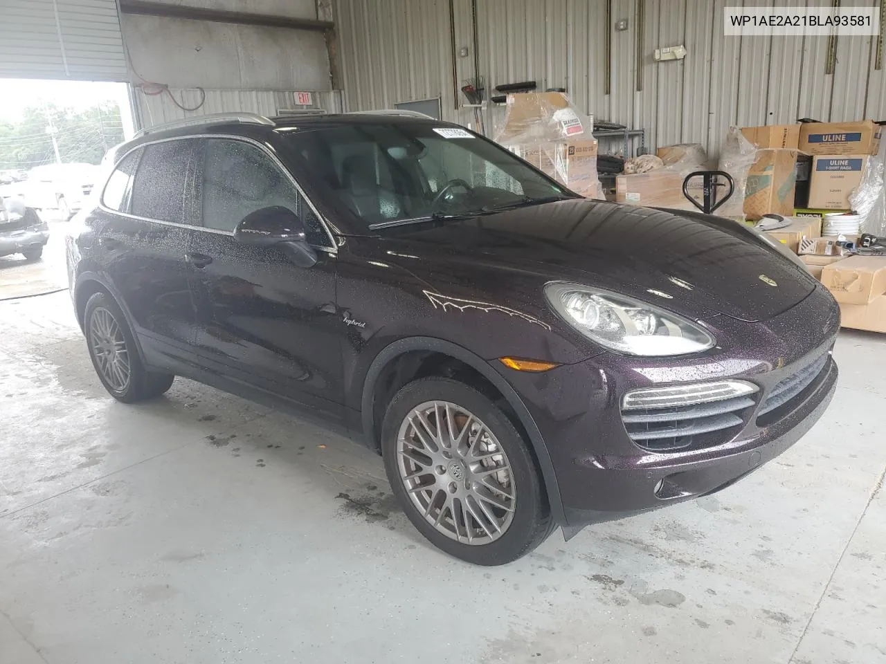 2011 Porsche Cayenne S Hybrid VIN: WP1AE2A21BLA93581 Lot: 72778054