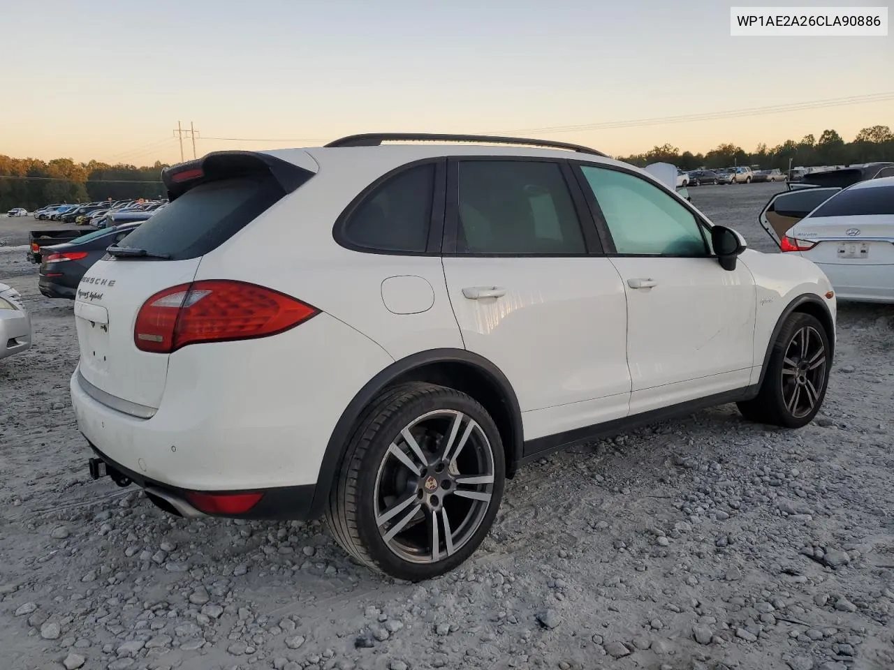 2012 Porsche Cayenne S Hybrid VIN: WP1AE2A26CLA90886 Lot: 73877484