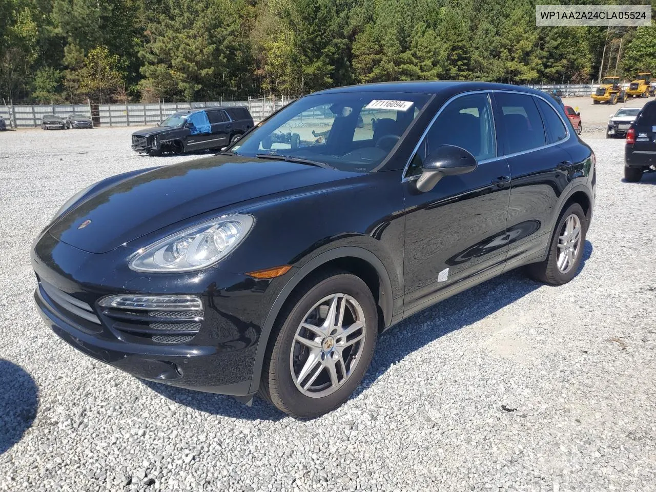 2012 Porsche Cayenne VIN: WP1AA2A24CLA05524 Lot: 77116094