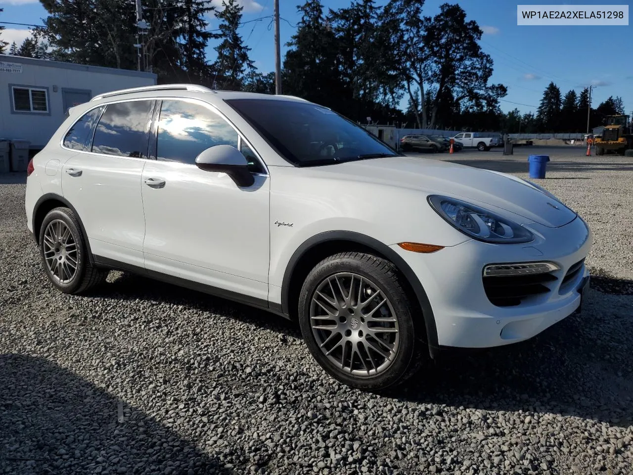 2014 Porsche Cayenne S Hybrid VIN: WP1AE2A2XELA51298 Lot: 72956394