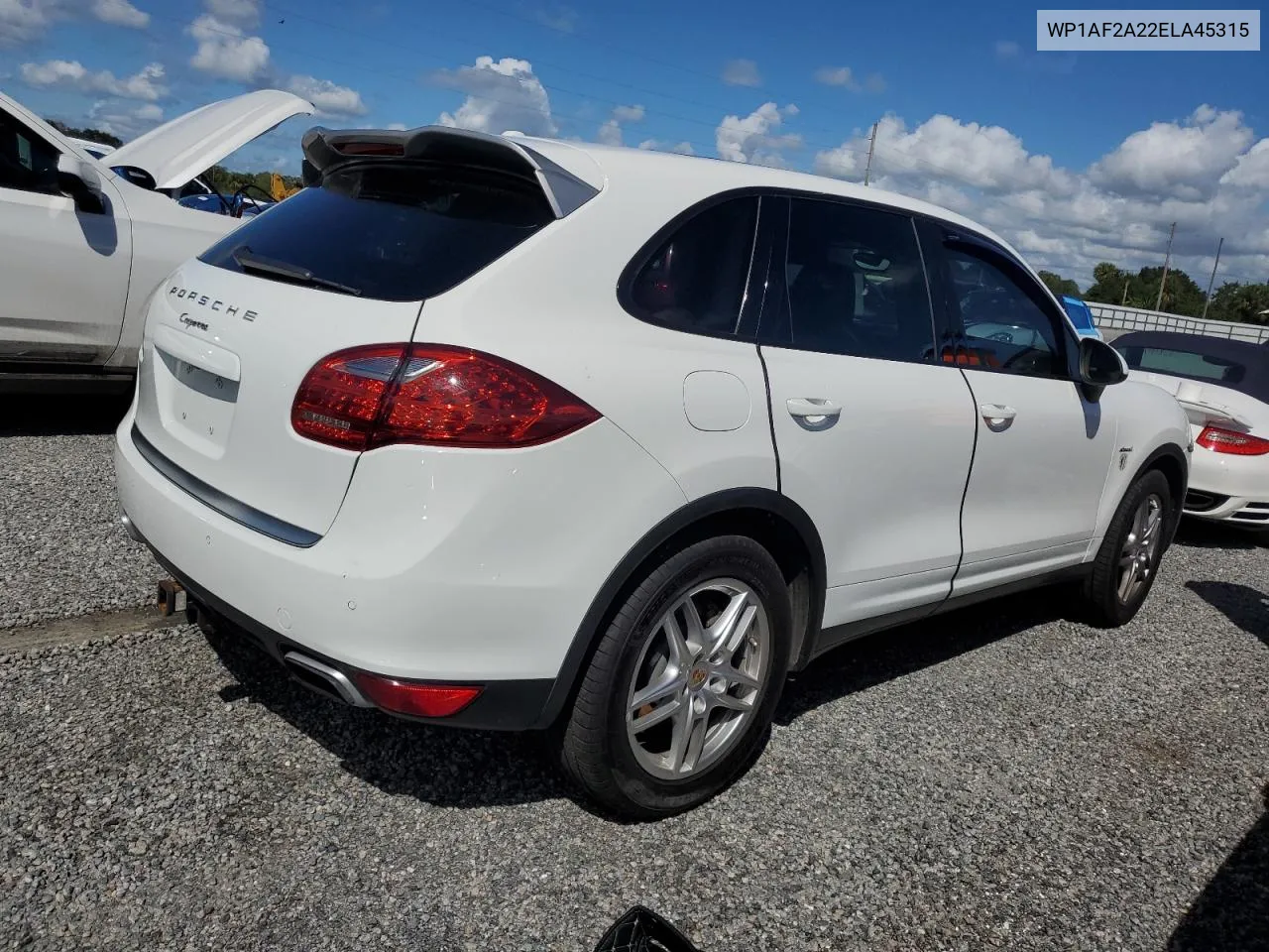 2014 Porsche Cayenne VIN: WP1AF2A22ELA45315 Lot: 74752604