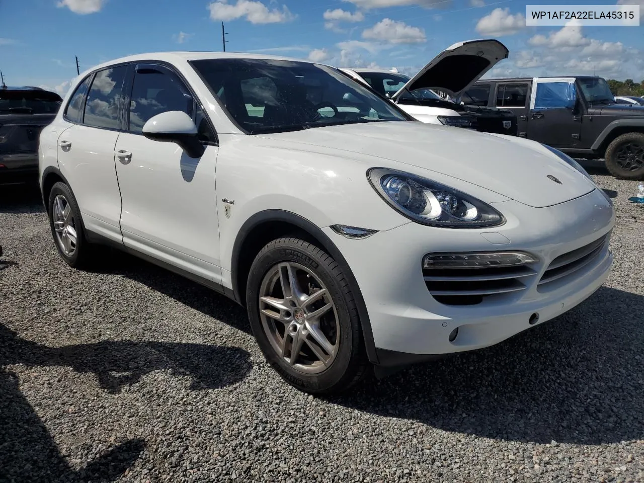 2014 Porsche Cayenne VIN: WP1AF2A22ELA45315 Lot: 74752604