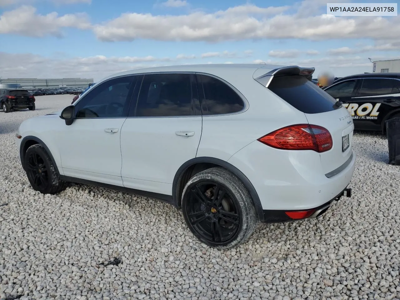 2014 Porsche Cayenne VIN: WP1AA2A24ELA91758 Lot: 77576394