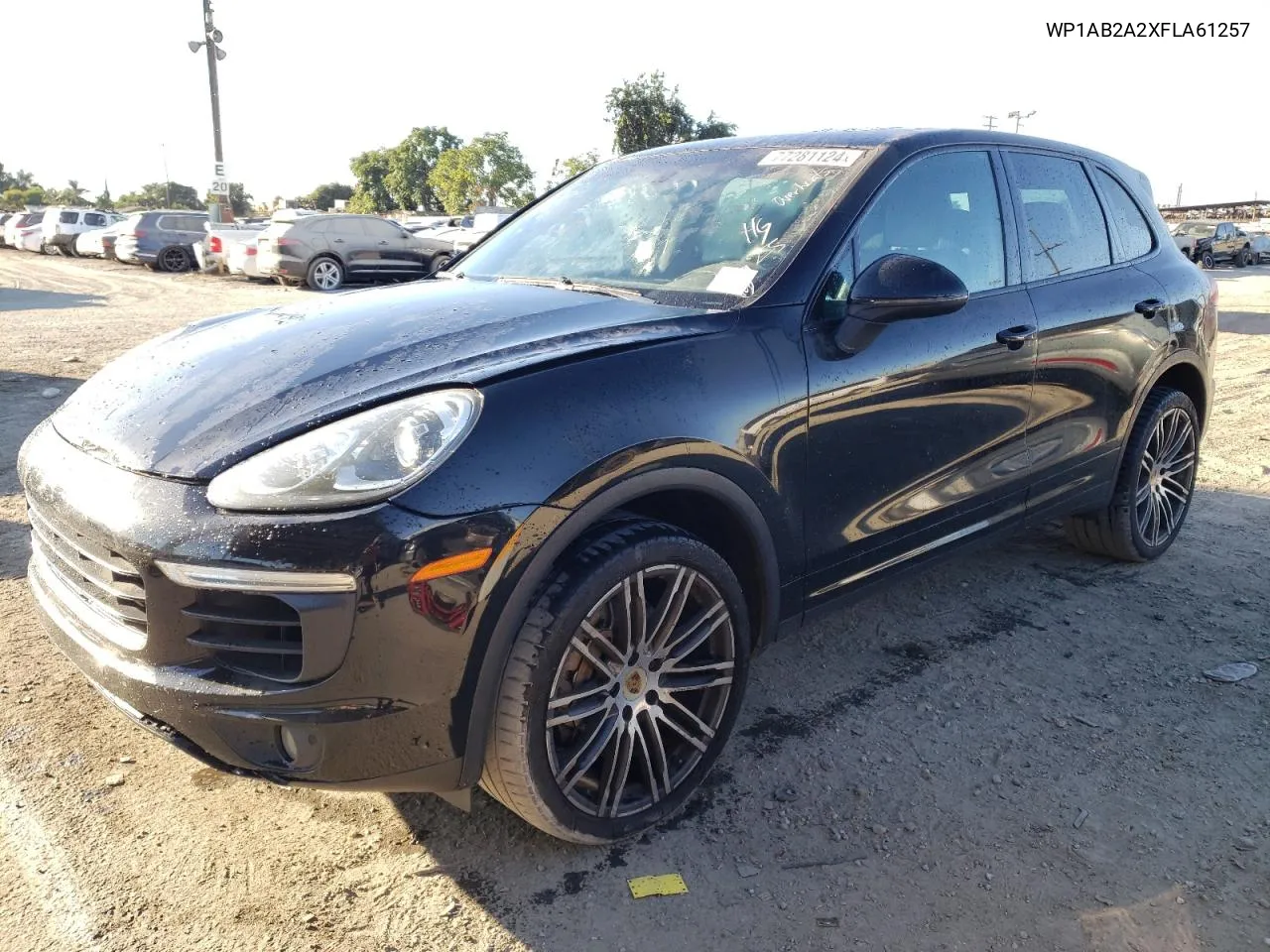 2015 Porsche Cayenne S VIN: WP1AB2A2XFLA61257 Lot: 77281124