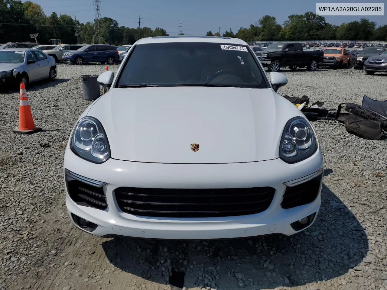 2016 Porsche Cayenne VIN: WP1AA2A20GLA02285 Lot: 69094734