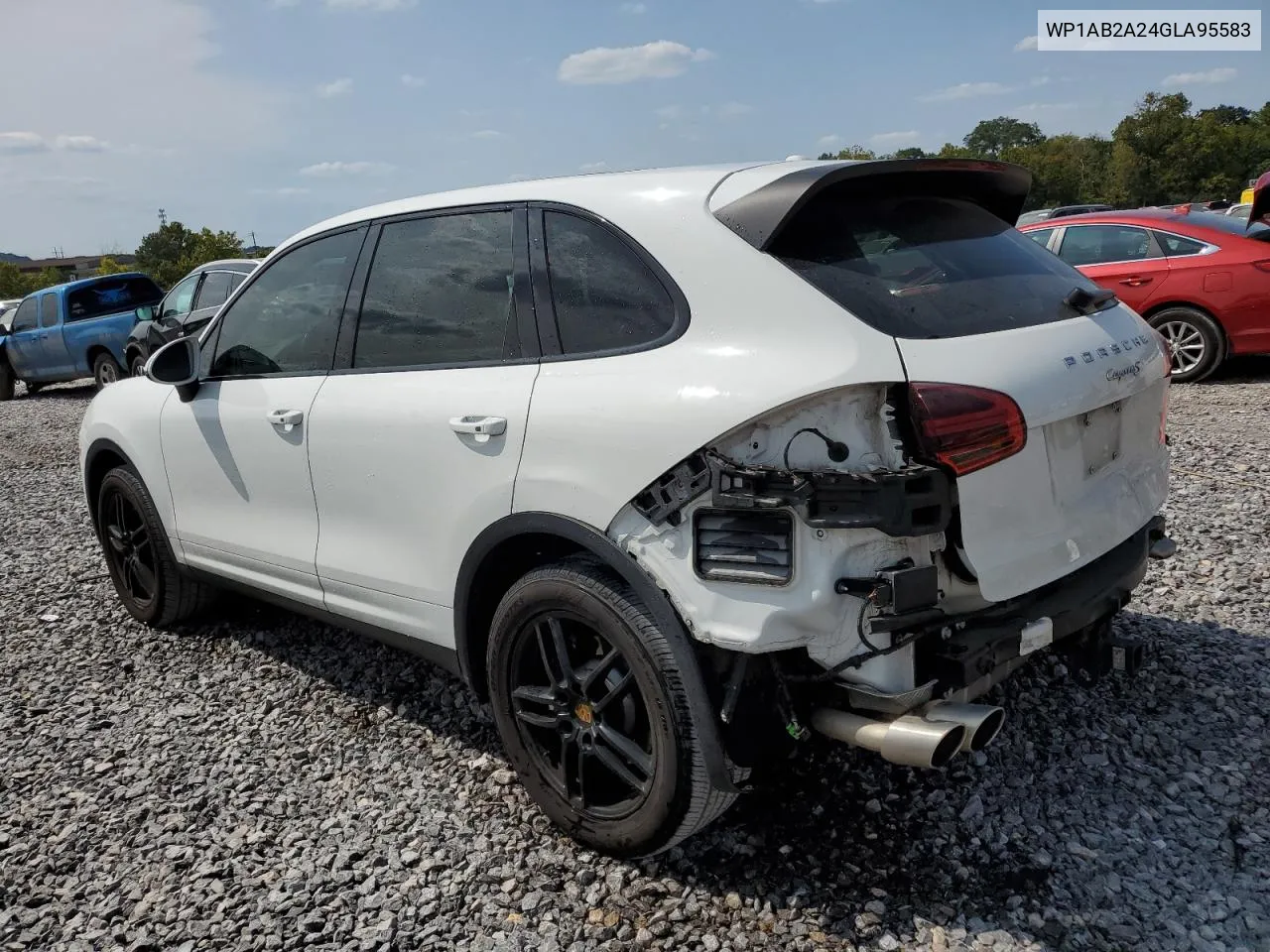 2016 Porsche Cayenne S VIN: WP1AB2A24GLA95583 Lot: 70754854