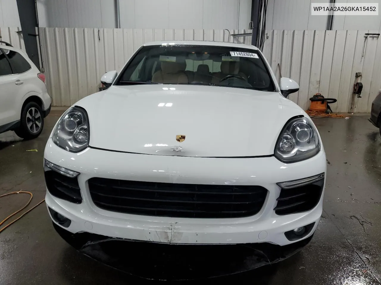 2016 Porsche Cayenne VIN: WP1AA2A26GKA15452 Lot: 71452804