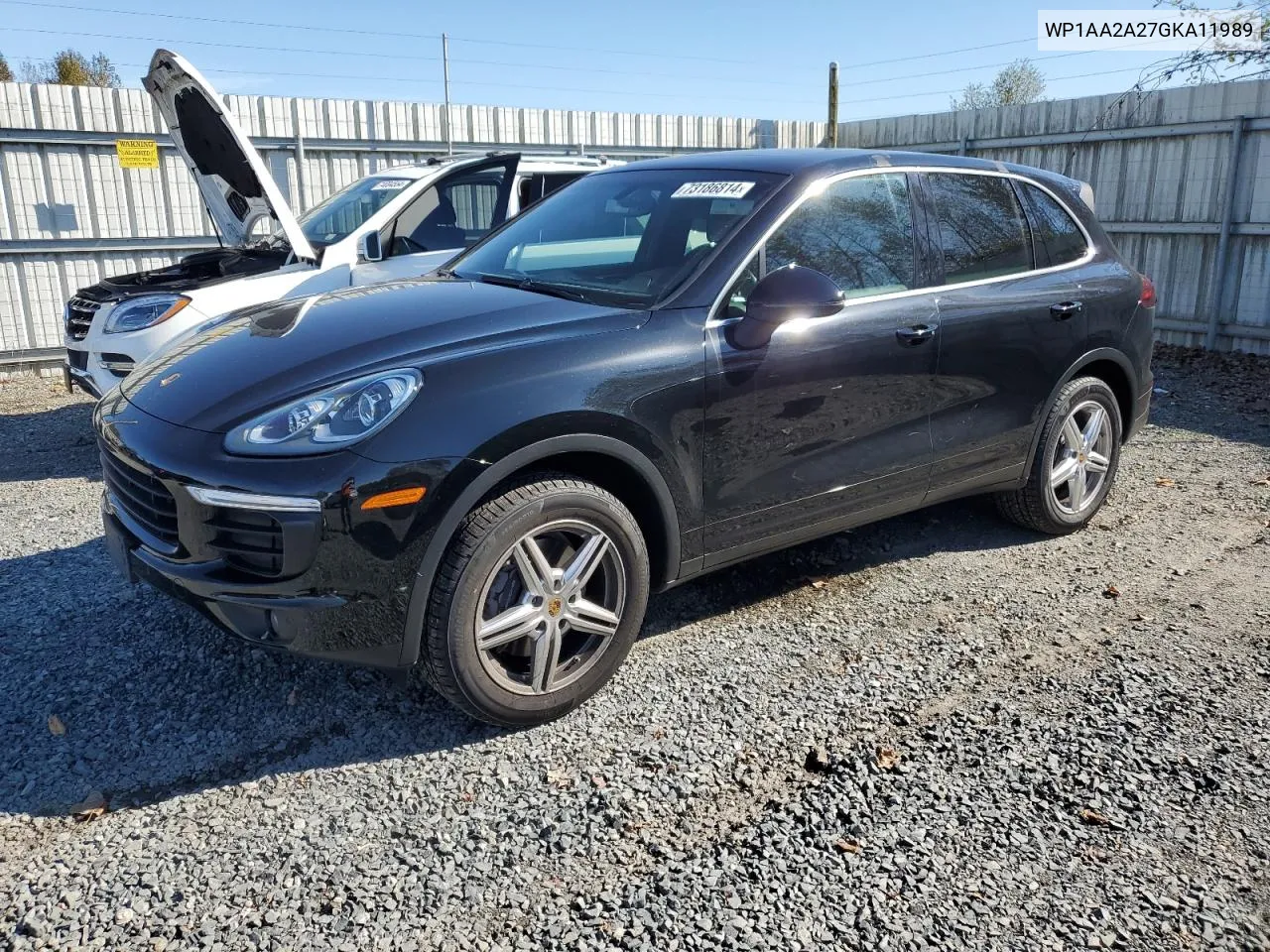 2016 Porsche Cayenne VIN: WP1AA2A27GKA11989 Lot: 73186814