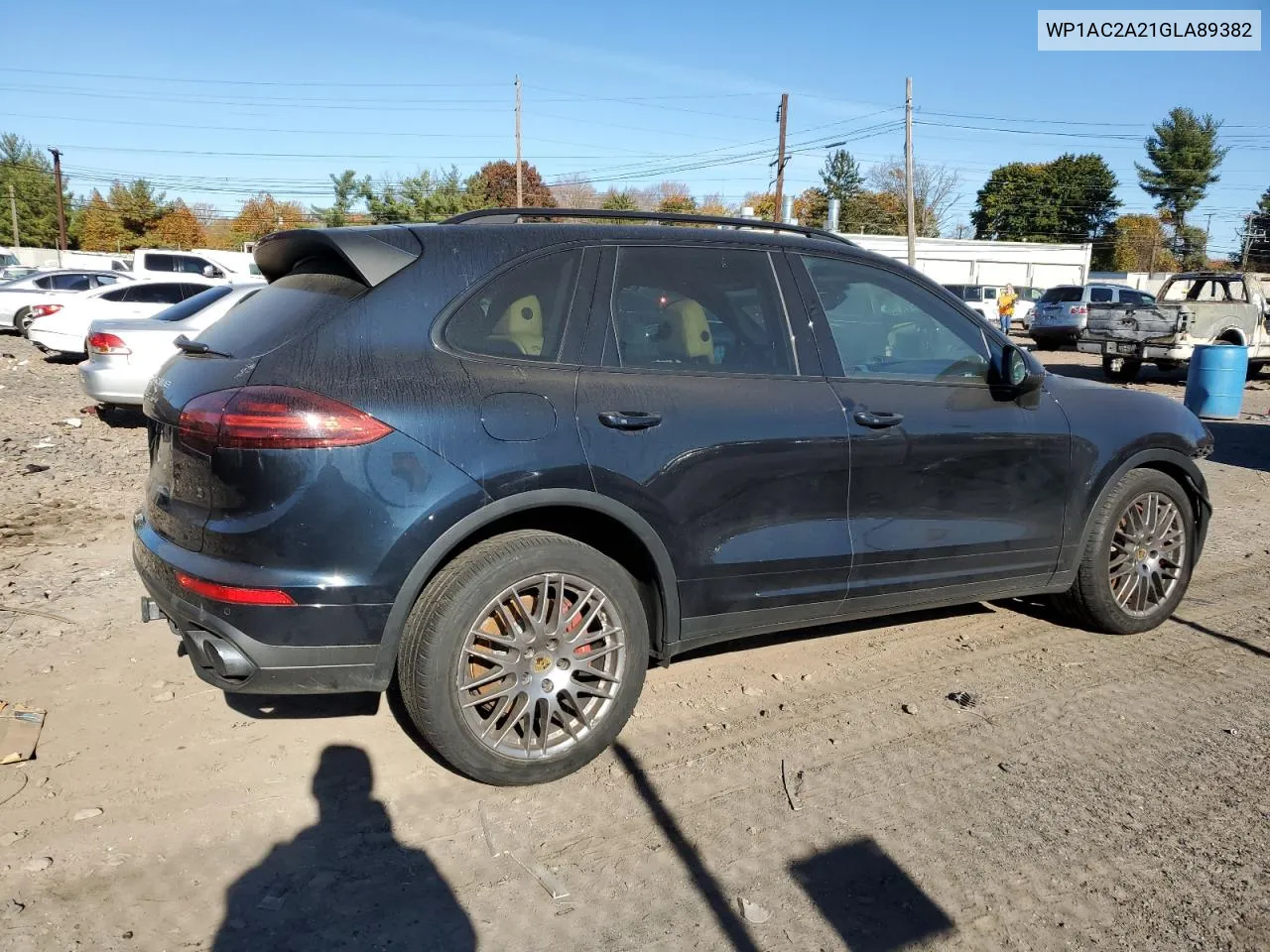 2016 Porsche Cayenne Turbo VIN: WP1AC2A21GLA89382 Lot: 73531314