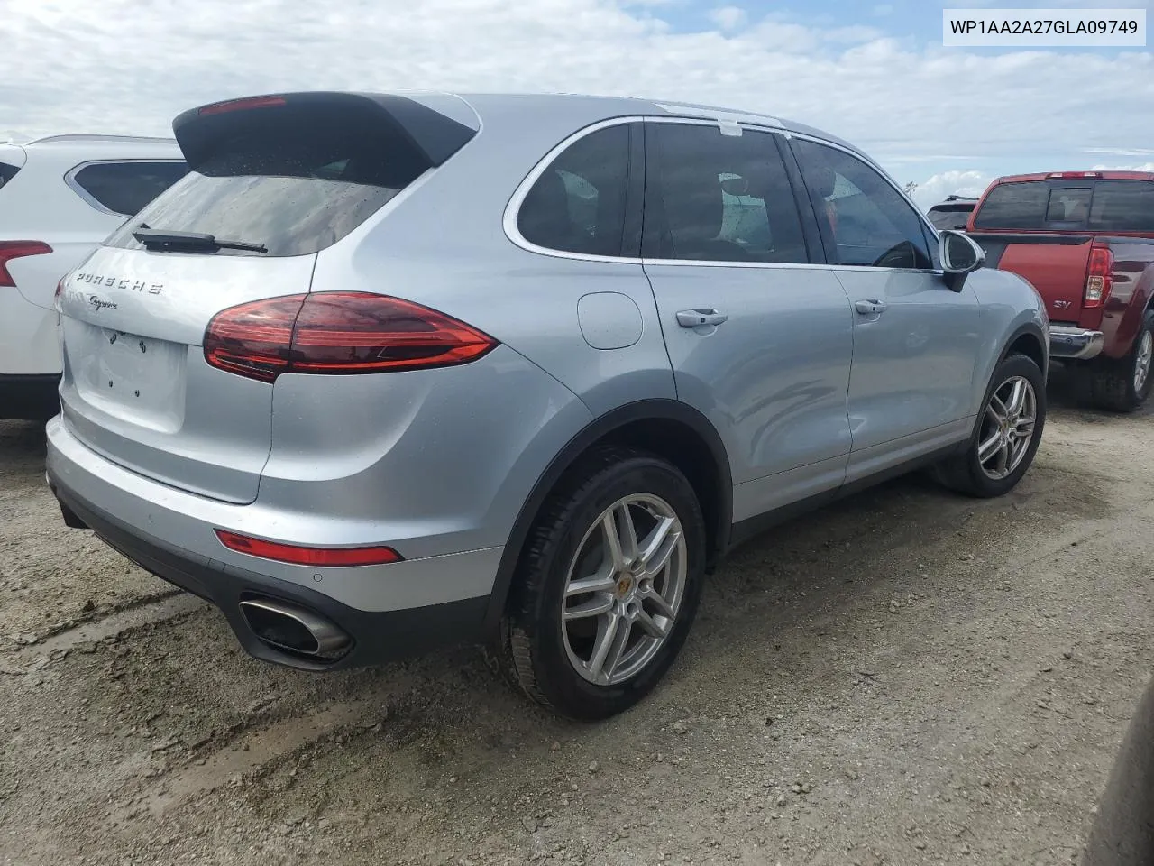 2016 Porsche Cayenne VIN: WP1AA2A27GLA09749 Lot: 75064064