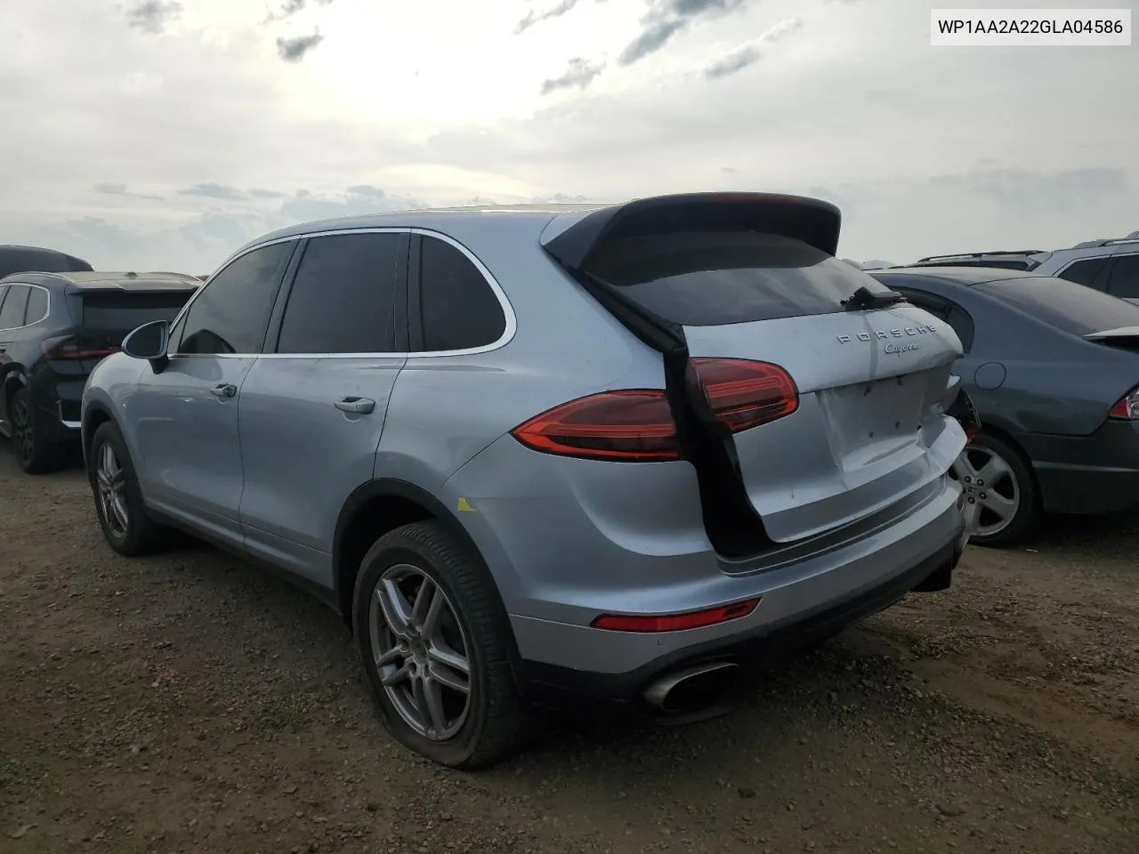 2016 Porsche Cayenne VIN: WP1AA2A22GLA04586 Lot: 78294284