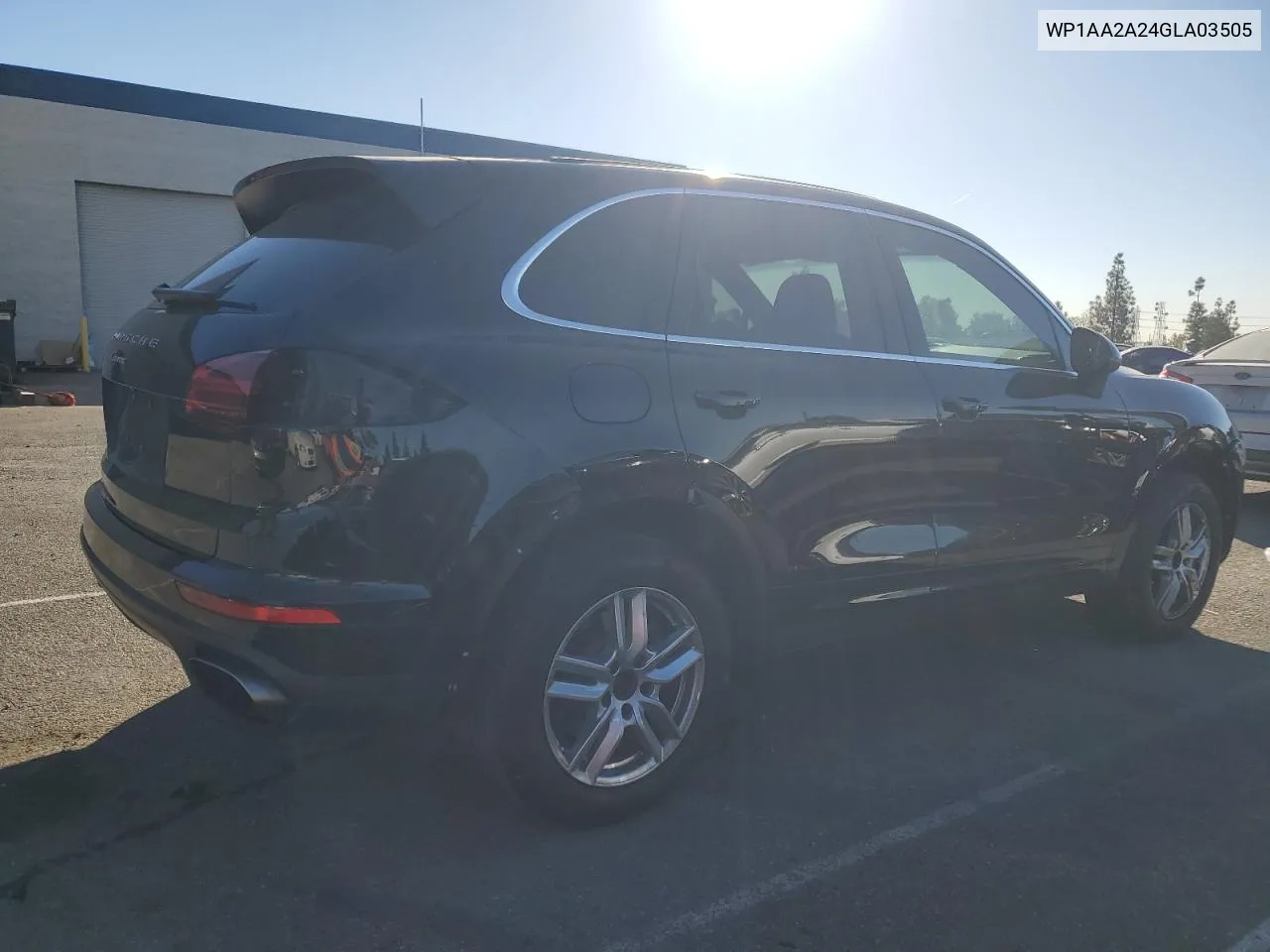 2016 Porsche Cayenne VIN: WP1AA2A24GLA03505 Lot: 80166334