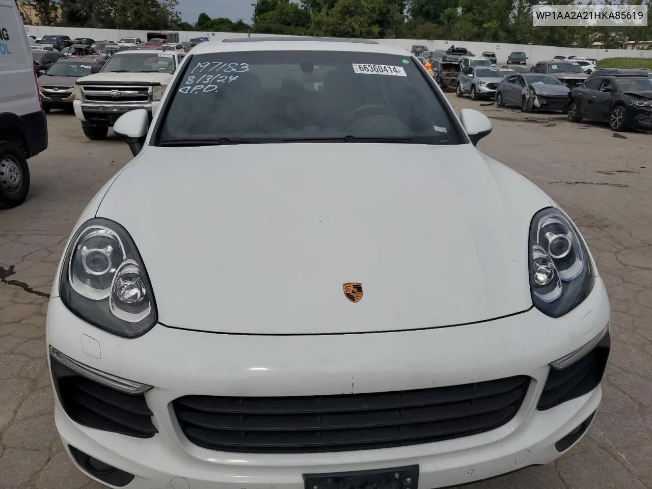 2017 Porsche Cayenne VIN: WP1AA2A21HKA85619 Lot: 66360414