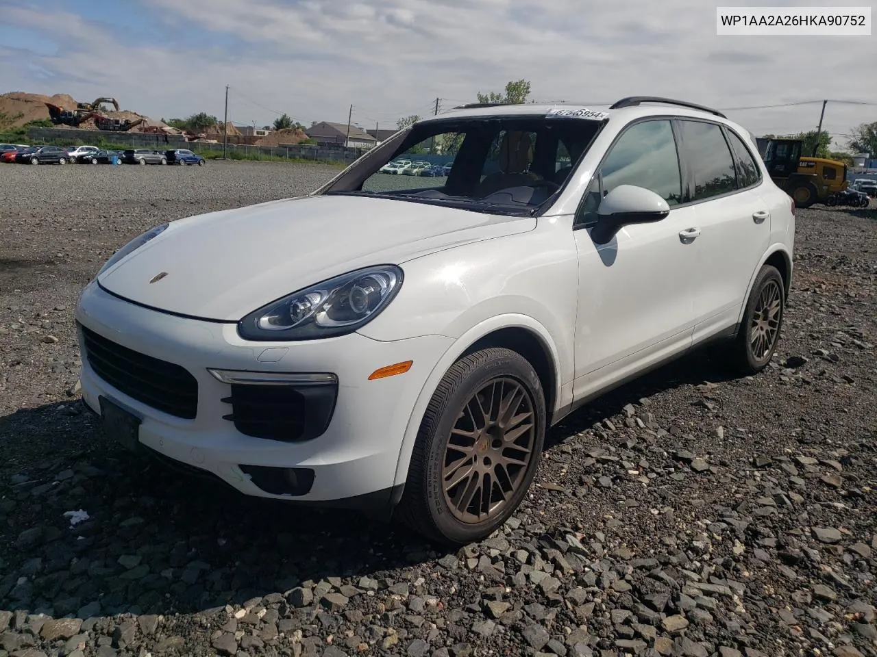 2017 Porsche Cayenne VIN: WP1AA2A26HKA90752 Lot: 67545954