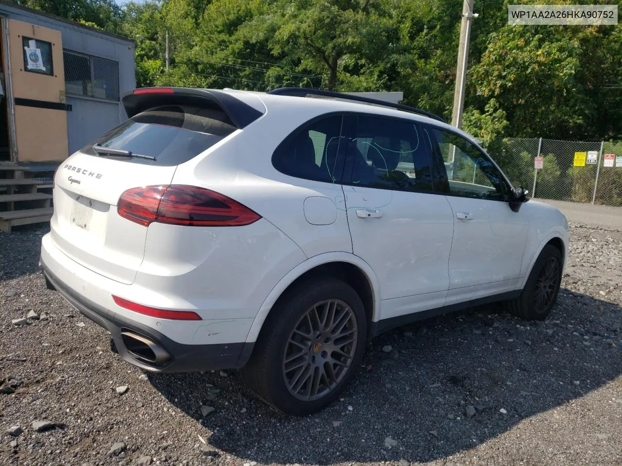 WP1AA2A26HKA90752 2017 Porsche Cayenne