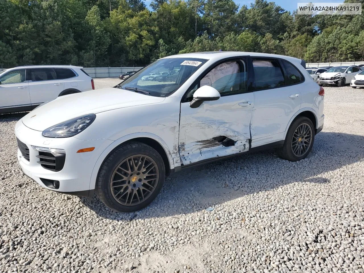 2017 Porsche Cayenne VIN: WP1AA2A24HKA91219 Lot: 69642864