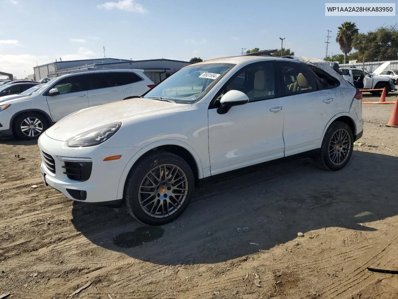 WP1AA2A28HKA83950 2017 Porsche Cayenne