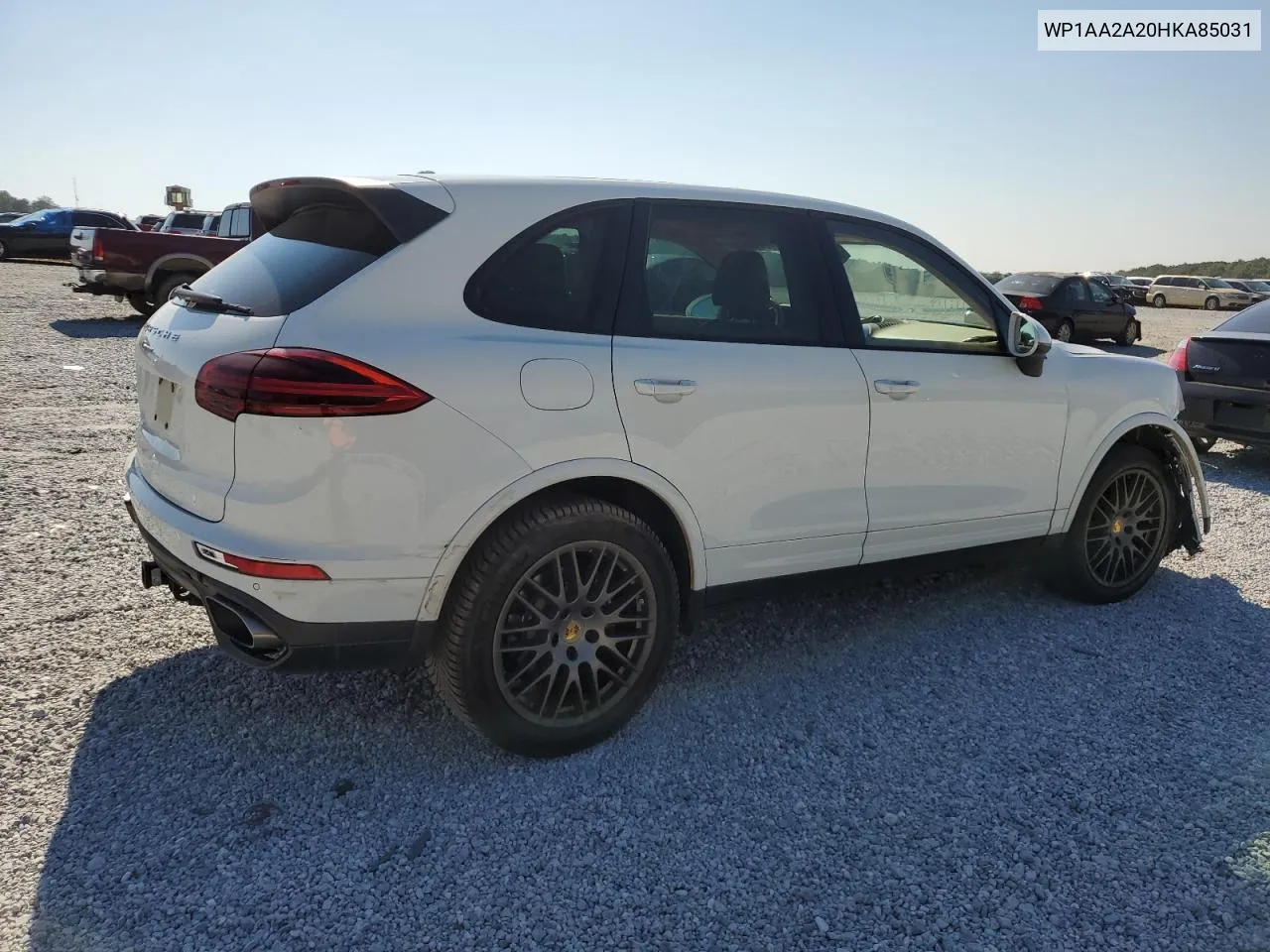 2017 Porsche Cayenne VIN: WP1AA2A20HKA85031 Lot: 72116864