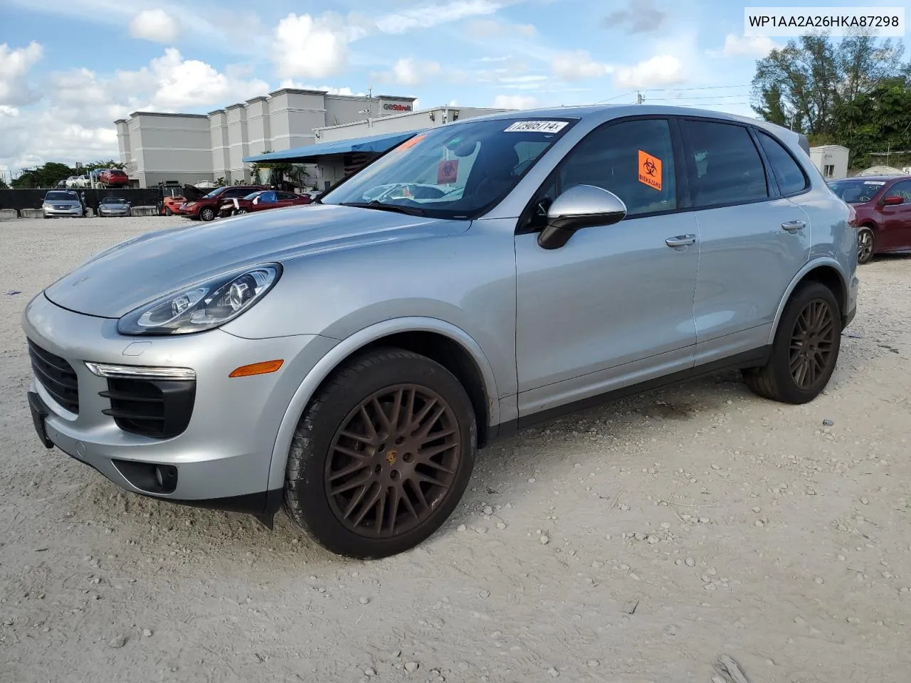 2017 Porsche Cayenne VIN: WP1AA2A26HKA87298 Lot: 72905714